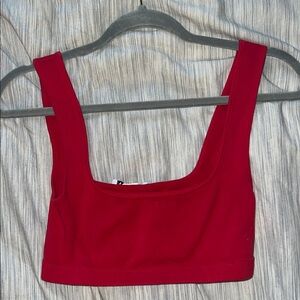 Zara Vibrant Red Women's Crop Top